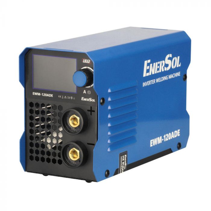 Зварювальний апарат інверторний EnerSol EWM-120ADE 20-120А 5.1кВт 160-260В 2.9кг