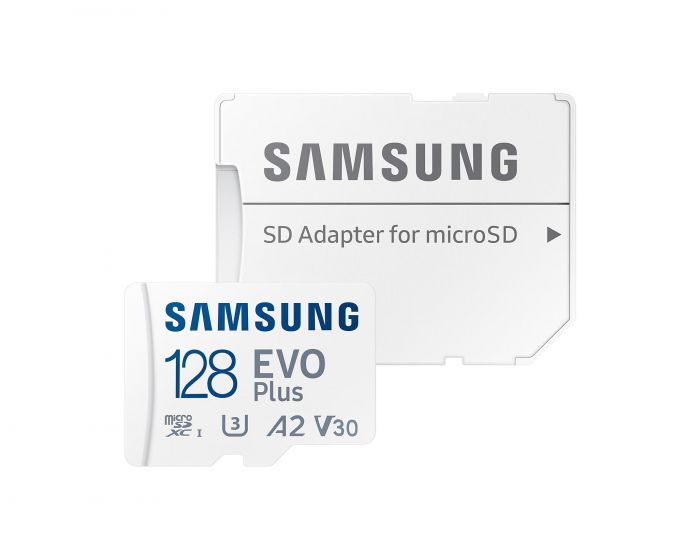 Карта пам'яті Samsung microSD 128GB C10 UHS-I  R130MB/s Evo Plus + SD