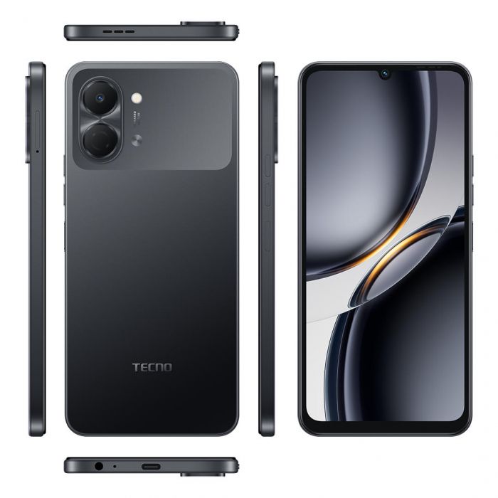 Смартфон TECNO Spark Go 3 (KN3) 6.75" 4/64ГБ, 2SIM, 5000мА•год, Ink Black