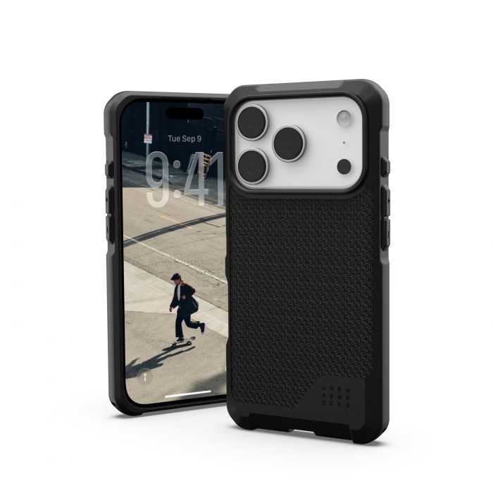 Чохол UAG для iPhone 17 Pro, Metropolis LT MagSafe, Kevlar Black