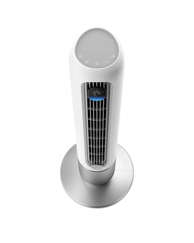 Вентилятор Philips колонний Series 7001, 31Вт, пульп ДУ, режим " Бриз", сенсорний дисплей, таймер, білий