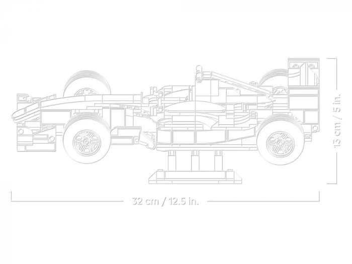 Конструктор LEGO Icons Ferrari F2004 та Michael Schumacher
