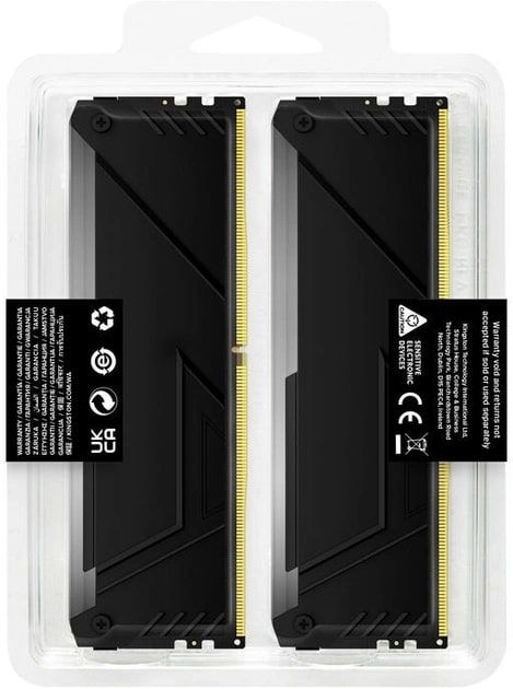 Пам'ять ПК Kingston DDR4 32GB KIT (16GBx2) 3600 FURY Beast RGB