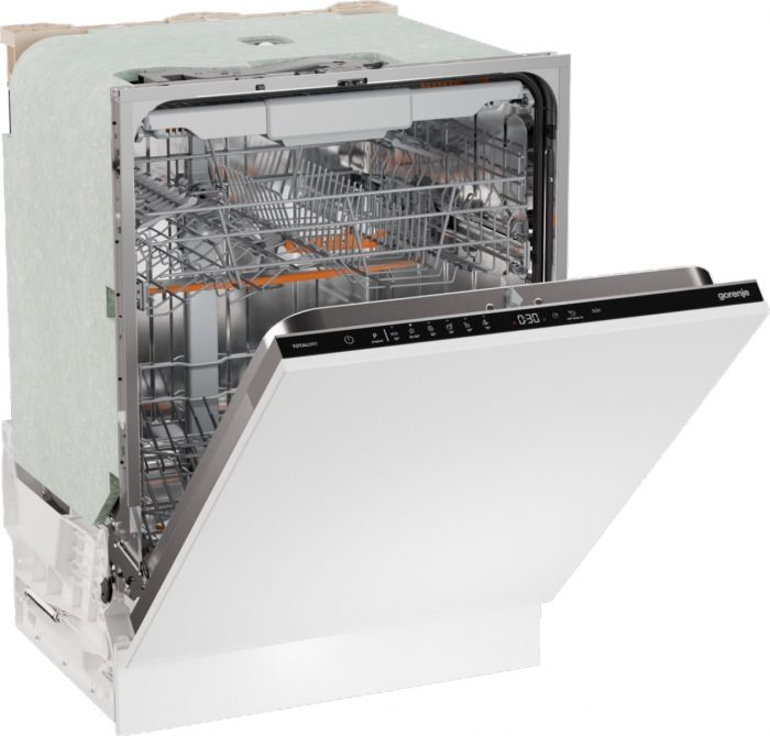 Посудомийна машина Gorenje вбудовувана, 16компл., A+++, 60см, AquaStop, автоматичне відчинення, сенсорн.упр, 3и кошики, білий