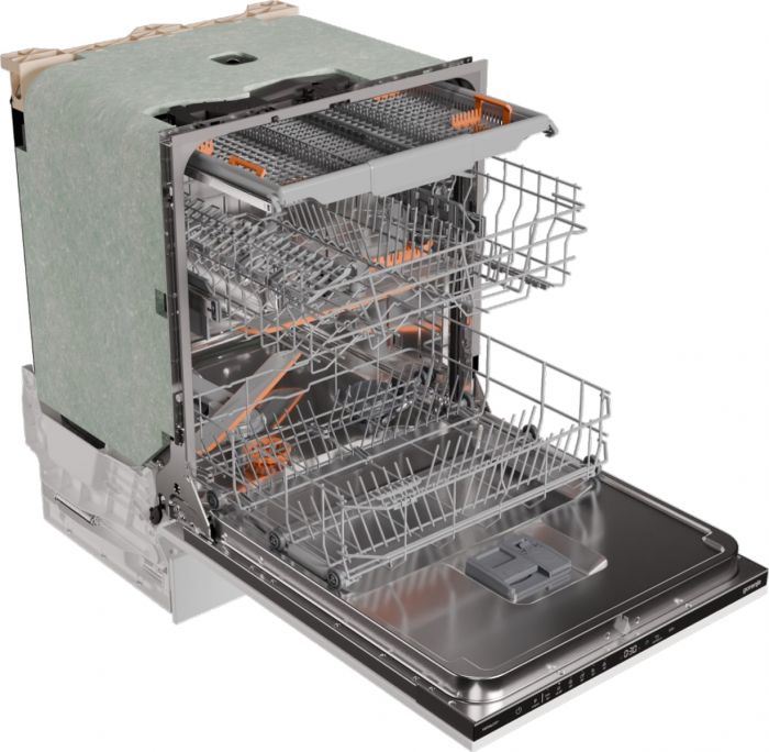 Посудомийна машина Gorenje вбудовувана, 16компл., A+++, 60см, AquaStop, автоматичне відчинення, сенсорн.упр, 3и кошики, білий