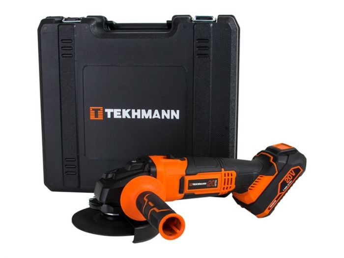 Шліфмашина кутова акумуляторна Tekhmann TAG-125/i20 kit 125мм 1250ВТ 3000-11000об/хв 2.1кг