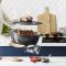 Каструля Tefal Air, з кришкою, 5.7л, алюміній, чорний