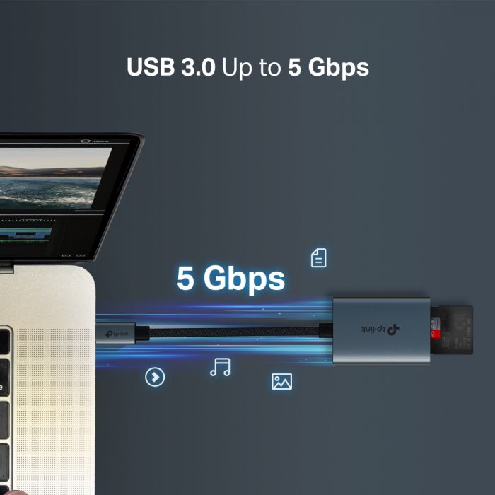 USB-Концентратор TP-Link  UA430C  1xSD, 1x-microSD, USB TypeC