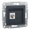 Розетка комп'ютерна RJ45 Schneider Electric, Asfora (антрацит, без рамки)