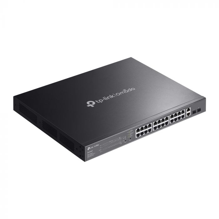 Комутатор TP-LINK ES228GMP  26xGE (24xPoE), 384Вт, 2xSFP, WebSmart