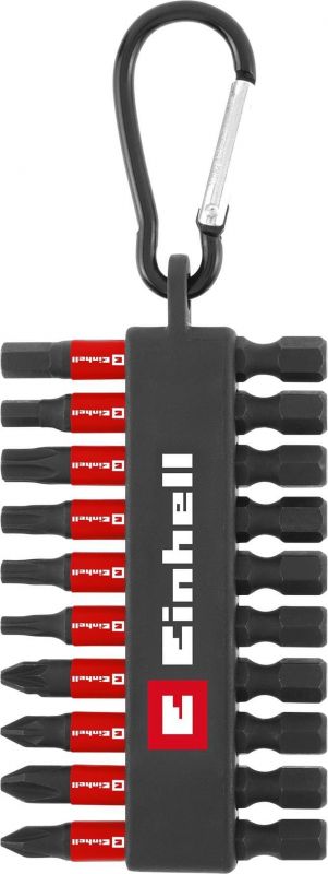 Біти Einhell 50мм бітотримач з карабіном, PH, PZ, T, H набір 10шт