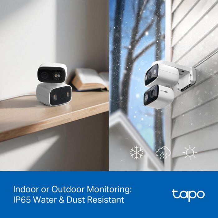 Камера IP з подвійним об'єктивом TP-LINK Tapo C246D 3MP N300 microSD motion detection