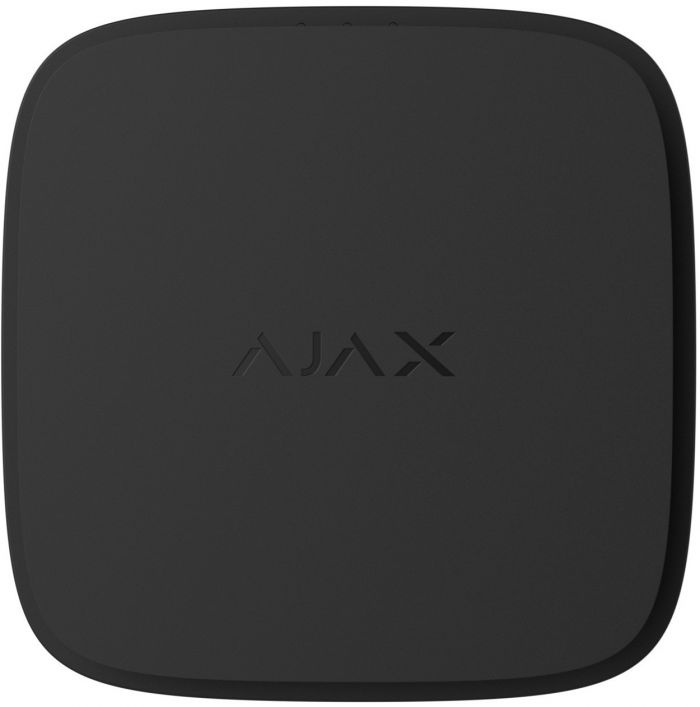 Датчик диму та температури Ajax FireProtect 2 RB Heat Smoke Jeweler, змінна батарея, бездротовий, чорний