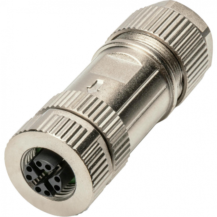 Конектор DIGITUS CАТ 6A M12 F, X-coded, STP, IP67