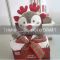 Набір ARDESTO Christmas Deer 2 предмети: плед 90х75см, декор. іграшка 24см, 100% поліестер, сірий
