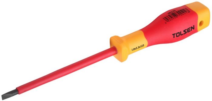 Викрутка Tolsen Premium плоска, діелектрична, 5.5х1х125мм
