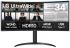 Монітор LG 34" 34WR55QK-B 2xHDMI, DP, USB-C, Audio, VA, 3440x1440, 100Hz, CURVED, sRGB 99%, HAS, HDR10