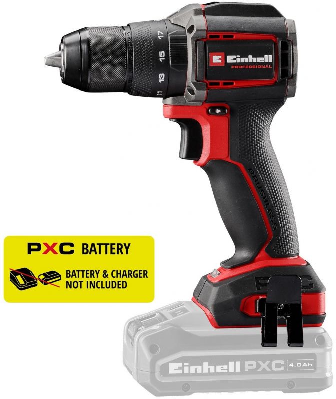 Шурупокрут-дриль ударний акумуляторний Einhell Professional TP-CD 18/50-C Li-i BL - Solo 18В 50Нм 0-500·0-2000об/хв LED 0.99кг без АКБ та ЗП