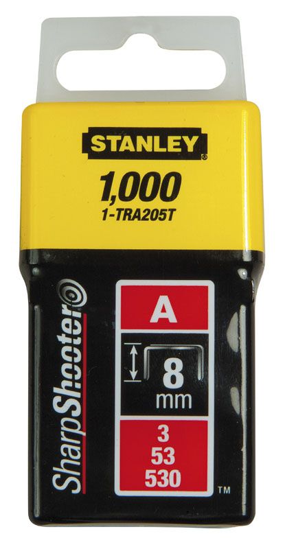 Скоби Stanley "Light Duty", тип А, 8мм, 1000шт.