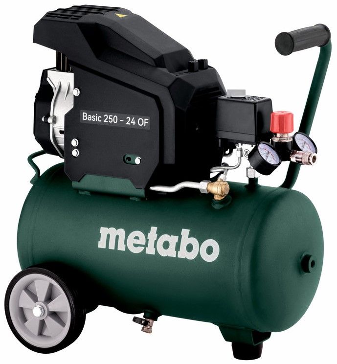 Компресор повітряний Metabo Basic 250-24 OF, 1500Вт, 24л, 100л/хв, 8бар, 24кг