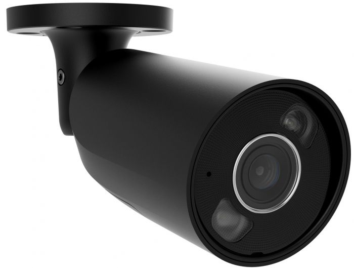 IP-Камера дротова Ajax BulletCam HL black, 5мп, 4мм, гібридне підсвічування IR 50м, білий Led 50м, Poe, True WDR, IP 65,  аудіо, кут огляду 75° до 85°, вулична, чорна