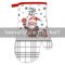 Рукавичка ARDESTO Christmas Santa 18х30см, 100% поліестер (верх), 100% бавовна (низ), сірий