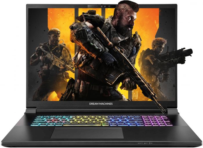 Ноутбук Dream Machines RX5090-18 18UHD+, Intel U9-275HX, 32GB, F2TB, NVD5090-24, DOS, чорний