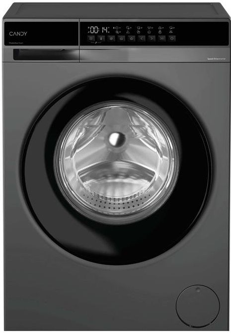 Пральна машина Candy ProWash 100 фронтальна, 7кг, 1200, A, 43.9см, дисплей, пара, інвертор, люк чорний, cріблястий