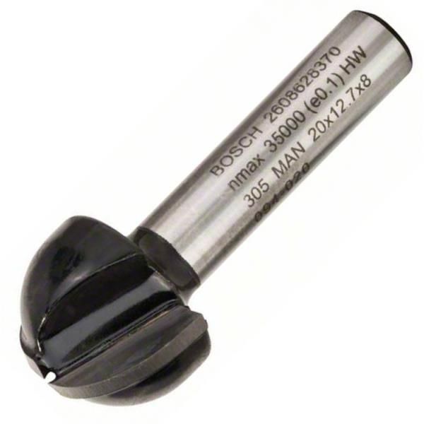 Фреза галтельна Bosch Professional Std S8 R10 D20 L12.4