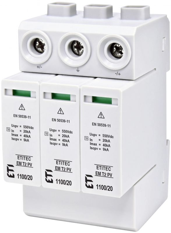 Обмежувач перенапруги ETITEC EM T2 PV 1100/20 Y (для PV систем)