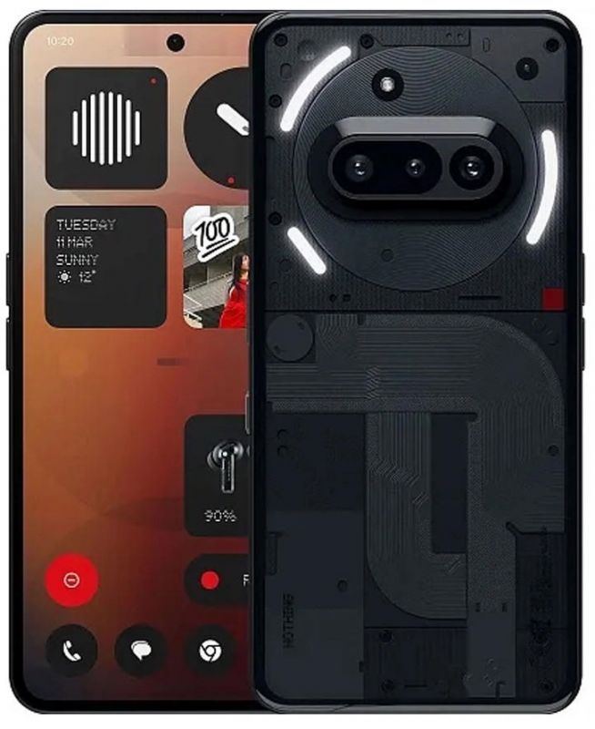 Смартфон Nothing Phone (3a) 6.77" 12/256ГБ, 2SIM, 5000мА•год, чорний