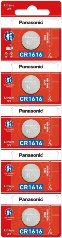 Батарейка Panasonic літієва CR1616 блістер, 5 шт.
