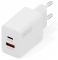 Зарядний пристрій DIGITUS 1хUSB-C, 1хUSB-A, 20W