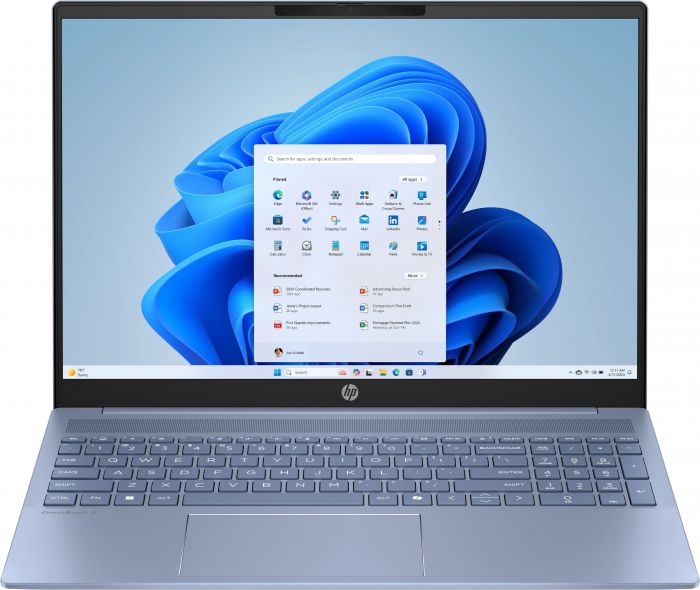Ноутбук HP OmniBook 5 16-af1006ua 16" 2K IPS AG, Intel U5-225U, 16GB, F512GB, UMA, DOS, блакитний