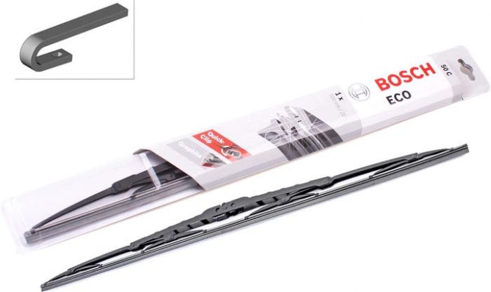 Склоочисник BOSCH Eco каркасний 500мм під гачок (3 397 004 670)